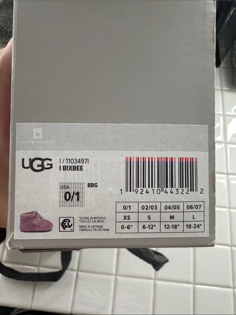 UGG Pink Bootie Slippers for baby-2 sets